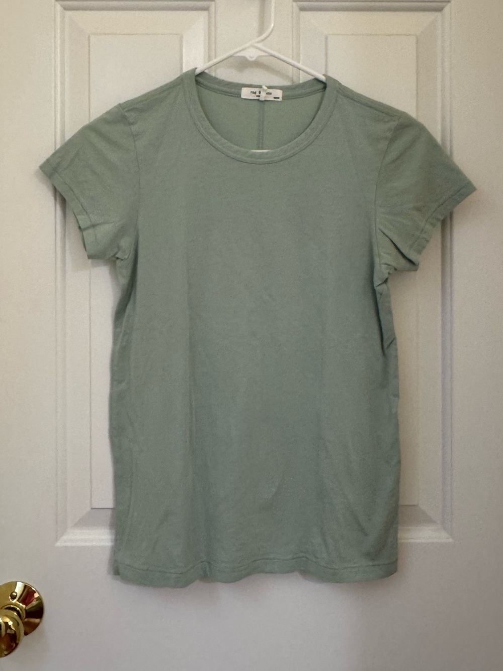 rag & bone Short Sleeve Crewneck Tee in Sage